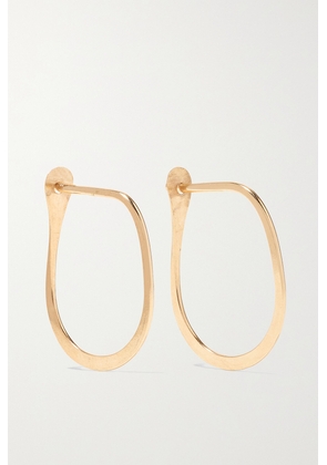 Melissa Joy Manning - Teardrop 14-karat Gold Hoop Earrings - One size