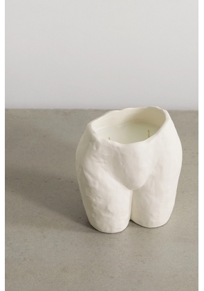 Anissa Kermiche - Popotin Ceramic Candle, 420g - White - One size
