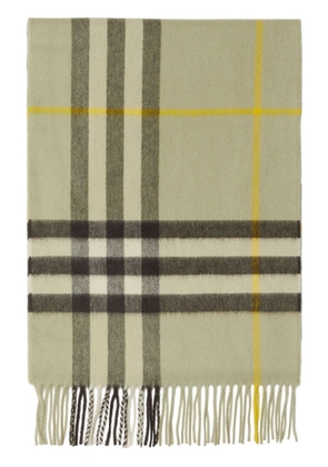Burberry checked cashmere scarf - Neutrals