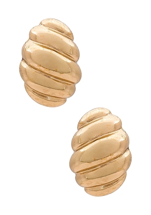 8 Other Reasons Honey Earrings in Metallic Gold.