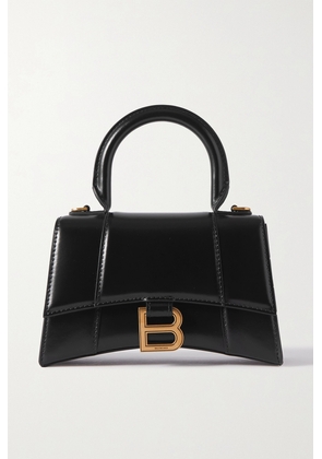 Balenciaga - Hourglass Xs Leather Tote - Black - One size