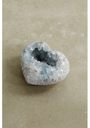 JIA JIA - Small Celestine Geode Heart - Blue - One size