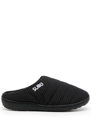 and Wander x Subu reflective-effect ripstop sandals - Black