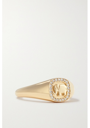 Sydney Evan - Elephant 14-karat Gold Diamond Ring - 3,4,5,6