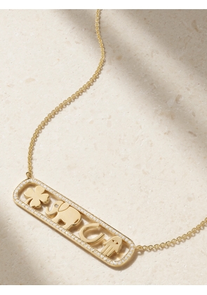 Sydney Evan - Icon Bar 14-karat Gold Diamond Necklace - One size