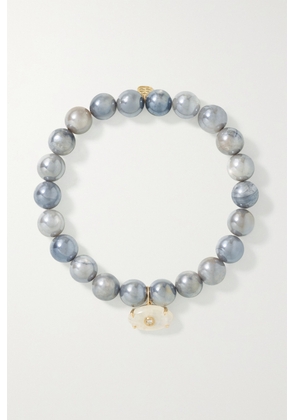 Sydney Evan - Evil Eye 14-karat Gold, Moonstone And Diamond Bracelet - One size