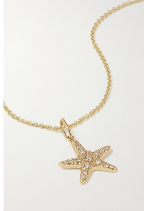 Sydney Evan - Starfish 14-karat Gold Diamond Necklace - One size