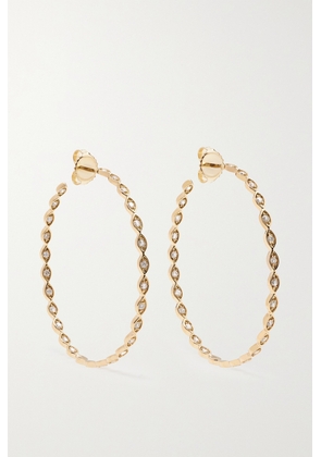 Sydney Evan - Evil Eye 14-karat Gold Diamond Hoop Earrings - One size