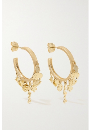 Sydney Evan - Icons Anniversary Medium 14-karat Gold Hoop Earrings - One size