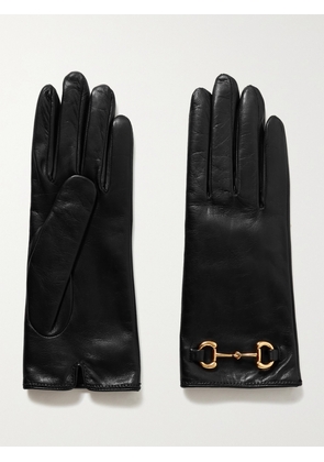Gucci - Horsebit-detailed Leather Gloves - Black - 7,8,8+,6+,7+