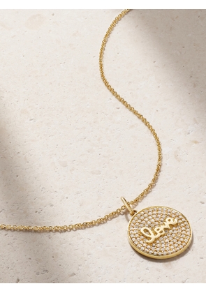 Sydney Evan - Love 14-karat Gold Diamond Necklace - One size