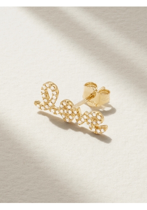 Sydney Evan - Love 14-karat Gold Diamond Single Earring - One size
