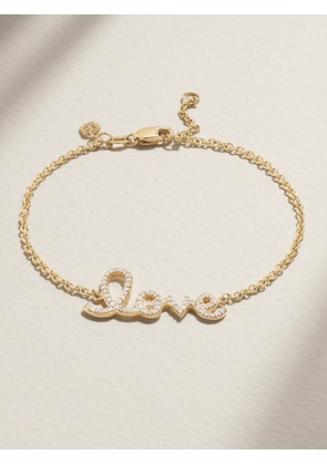 Sydney Evan - Love Medium 14-karat Gold Diamond Bracelet - One size