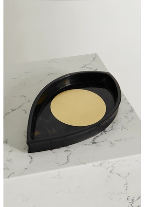 L'Objet - + Kelly Behun Wide Eye Resin, Shell And Brass Tray - Black - One size