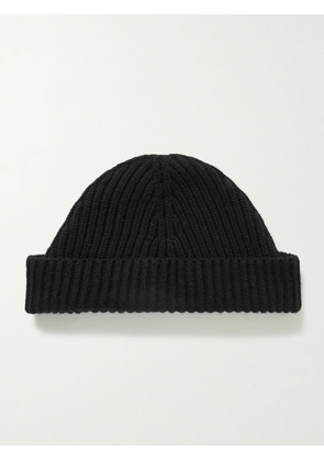 The Row - Ribbed Cashmere Beanie - Black - XS/S,M/L