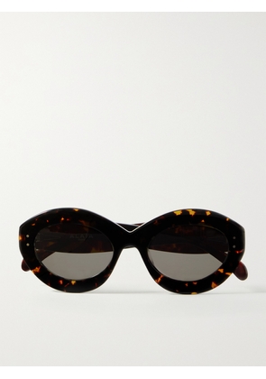 Alaïa - Round-frame Tortoiseshell Acetate Sunglasses - One size