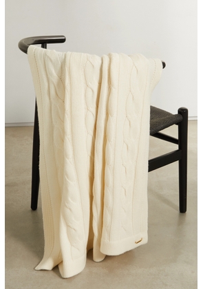 Nili Lotan - Ski Lodge Cable-knit Cashmere Blanket - Ivory - One size