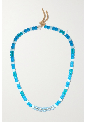 Lauren Rubinski - Trust Beaded Cord Necklace - Blue - One size