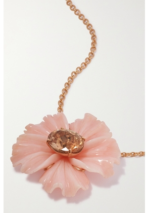 Irene Neuwirth - Tropical Flower 18-karat Rose Gold, Opal And Tourmaline Necklace - One size