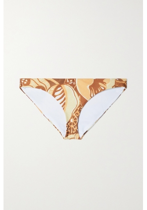 Mara Hoffman - Zoa Printed Recycled Bikini Briefs - Yellow - x small,small,medium,large,x large