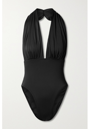 Norma Kamali - Mio Halterneck Swimsuit - Black - x small,small,medium,large