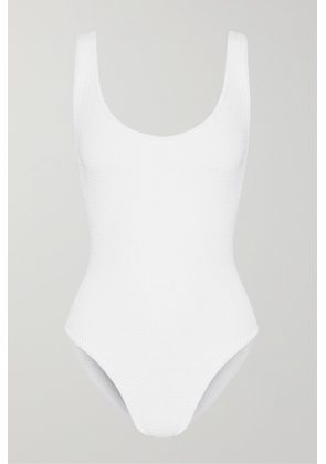 Hunza G - + Net Sustain Seersucker Swimsuit - White - One size