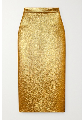 Valentino Garavani - Embellished Lamé Midi Skirt - Gold - IT36,IT38,IT40,IT42,IT44,IT46,IT48,IT50
