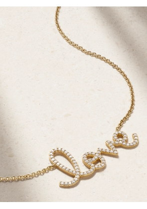Sydney Evan - Big Love 14-karat Gold Diamond Necklace - One size