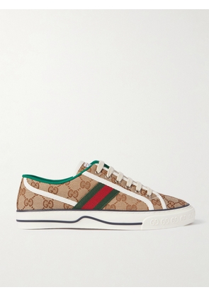 Gucci - Tennis 1977 Logo-embroidered Canvas Sneakers - Neutrals - IT34,IT34.5,IT35,IT35.5,IT36,IT36.5,IT37,IT37.5,IT38,IT38.5,IT39,IT39.5,IT40,IT40.5,IT41,IT41.5,IT42