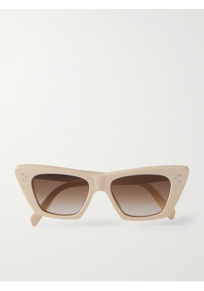 CELINE Eyewear - Cat-eye Acetate Sunglasses - Ivory - One size