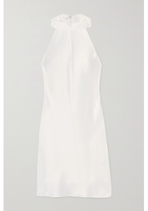 Galvan - Satin Halterneck Mini Dress - White - FR34,FR36,FR38,FR40,FR42,FR44