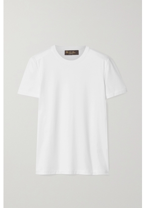 Loro Piana - Cotton-jersey T-shirt - White - IT36,IT38,IT40,IT42,IT44,IT46,IT48,IT50,IT52