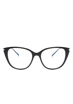 Saint Laurent Eyewear cat-eye frame clear-lenses glasses - Black