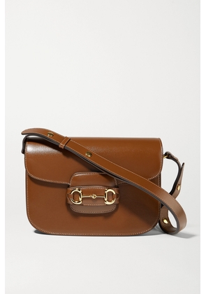Gucci - Horsebit 1955 Leather Shoulder Bag - Brown - One size