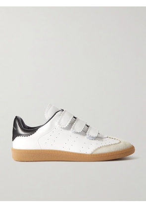 Isabel Marant - Beth Suede-trimmed Leather Sneakers - White - FR35,FR36,FR37,FR38,FR39,FR40,FR41