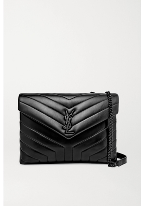SAINT LAURENT - Loulou Medium Quilted Leather Shoulder Bag - Black - One size