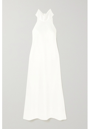 Galvan - Sienna Halterneck Satin Midi Dress - White - FR34,FR36,FR38,FR40,FR42,FR44