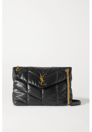 SAINT LAURENT - Puffer Medium Quilted Leather Shoulder Bag - Black - One size