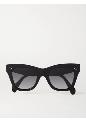 CELINE Eyewear - Oversized Cat-eye Acetate Sunglasses - Black - One size