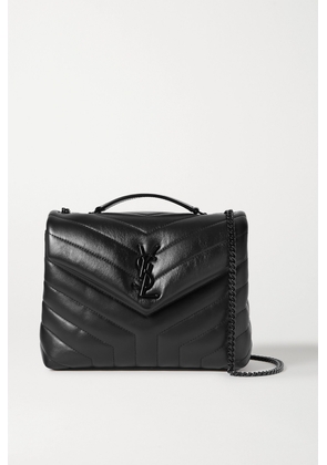 SAINT LAURENT - Loulou Small Quilted Leather Shoulder Bag - Black - One size