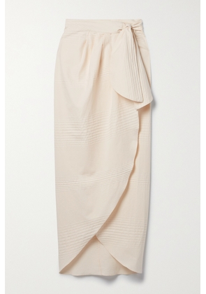 Johanna Ortiz - + Net Sustain The Traveller Cotton-voile Wrap Skirt - Ecru - US0,US2,US4,US6,US8,US10,US12
