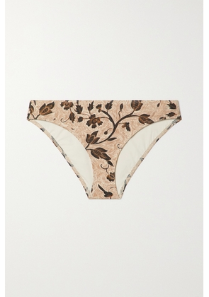 Ulla Johnson - Dani Printed Bikini Briefs - Brown - x small,small,medium,large,x large
