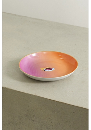 L'Objet - + Lito Gold-plated Porcelain Plate - Pink - One size