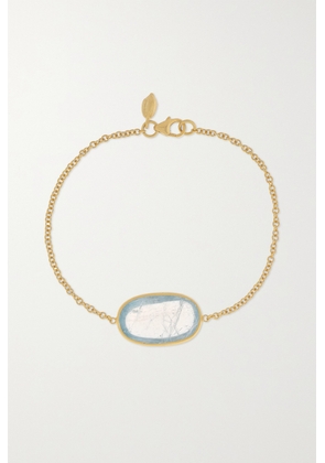 Pippa Small - 18-karat Gold Aquamarine Bracelet - One size
