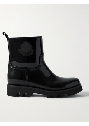 Moncler - Ginette Logo-appliquéd Glossed-rubber Rain Boots - Black - IT35,IT36,IT37,IT38,IT39,IT40,IT41