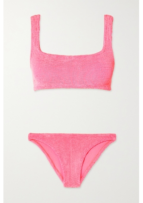Hunza G - + Net Sustain Seersucker Bikini - Pink - One size