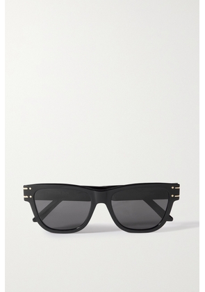 DIOR Eyewear - Diorsignature S6u Cat-eye Acetate And Gold-tone Sunglasses - Black - One size