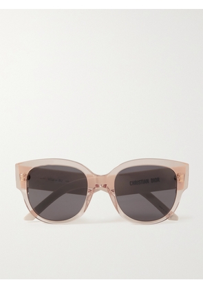 DIOR Eyewear - Wildior Bu Cat-eye Embossed Acetate Sunglasses - Pink - One size