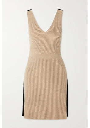 Loewe - Backless Ribbed Wool Tunic - Neutrals - x small,small,medium,large