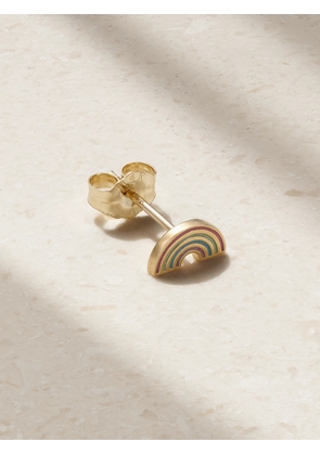 Alison Lou - Rainbow 14-karat Gold And Enamel Earring - One size